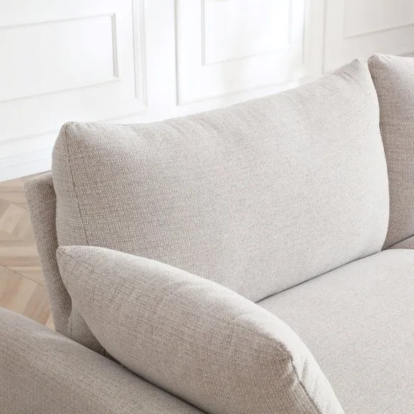 Darna Textured Chenille 3 Seater Clic Clac Single Sofa Bed 4