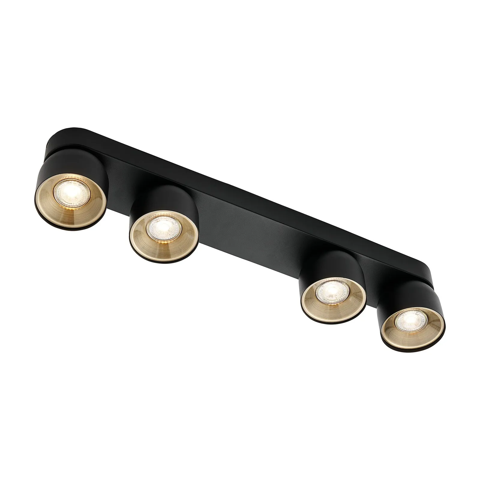 Nordlux Vintage Indoor Spot Light Black Metal GU10 Gold Inner - Mains Powered, IP20