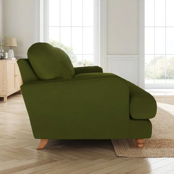 Martha Matte Plush Velvet 4 Seater Sofa 2