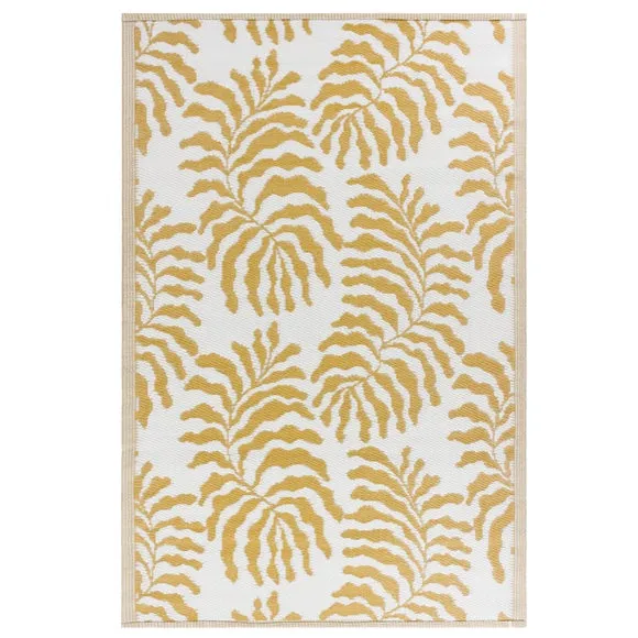 furn. Tocorico Mustard Reversible Indoor Outdoor Rug 4