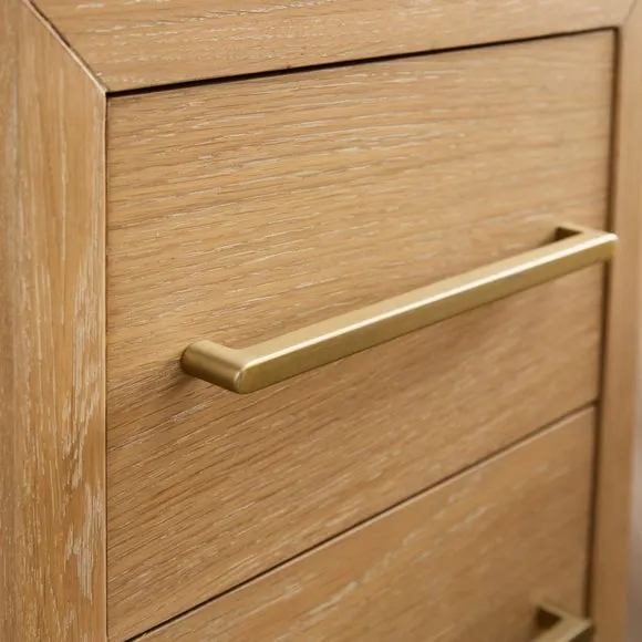 Holden 2 Drawer Bedside Table, Oak 4