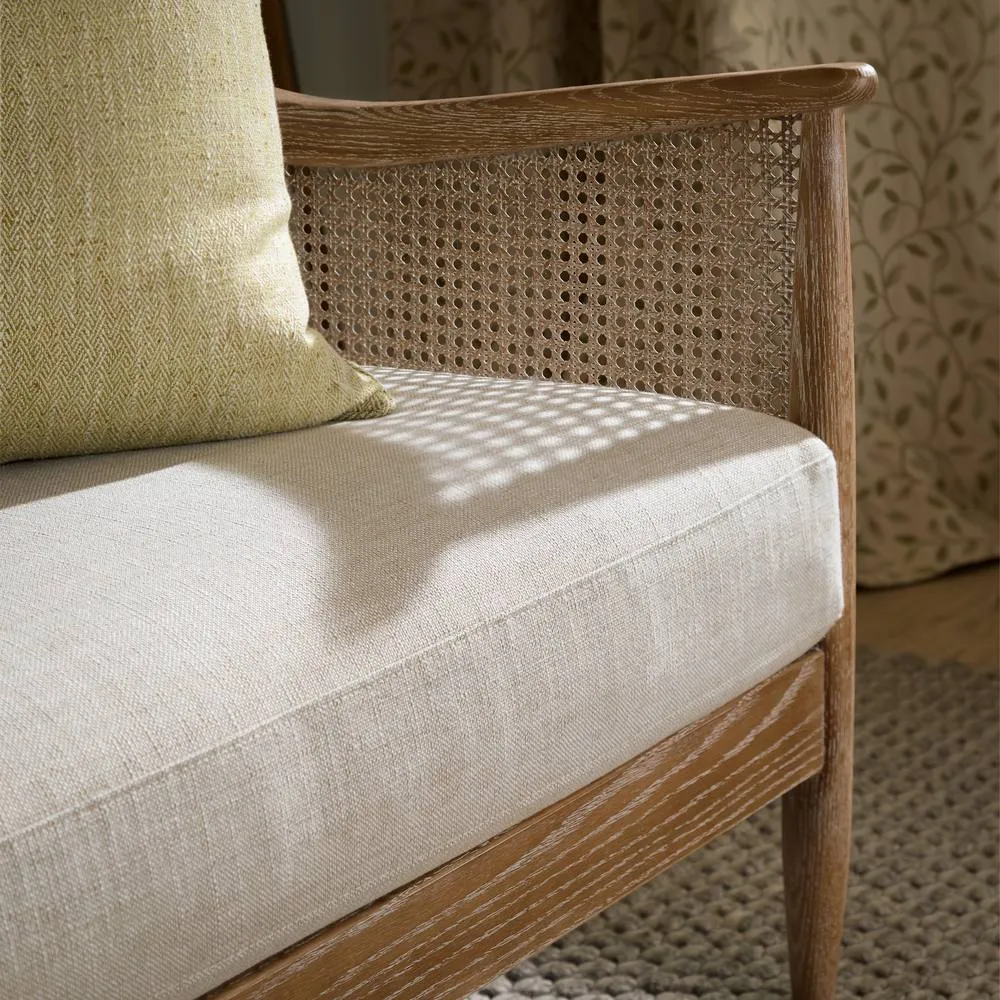 Voyage Maison Remi 2-Seater Rattan Chair in Light Oak 5