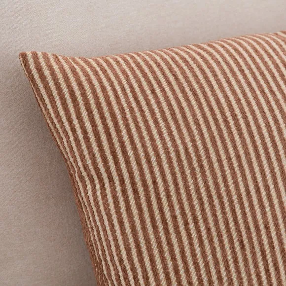 Chenille Striped Rectangular Cushion Cover 5