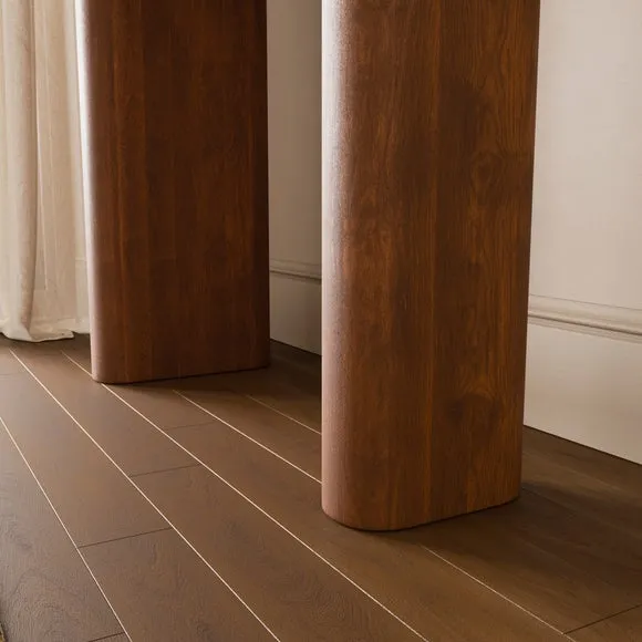 Pondus Console Table, Real Cherry Marble and Mango Wood 4