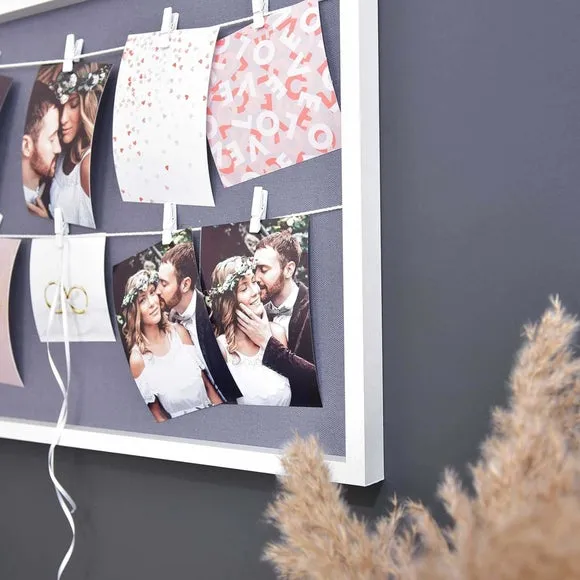 Nielsen 8 Picture Wooden Collage Clip Multi Photo Frame 3