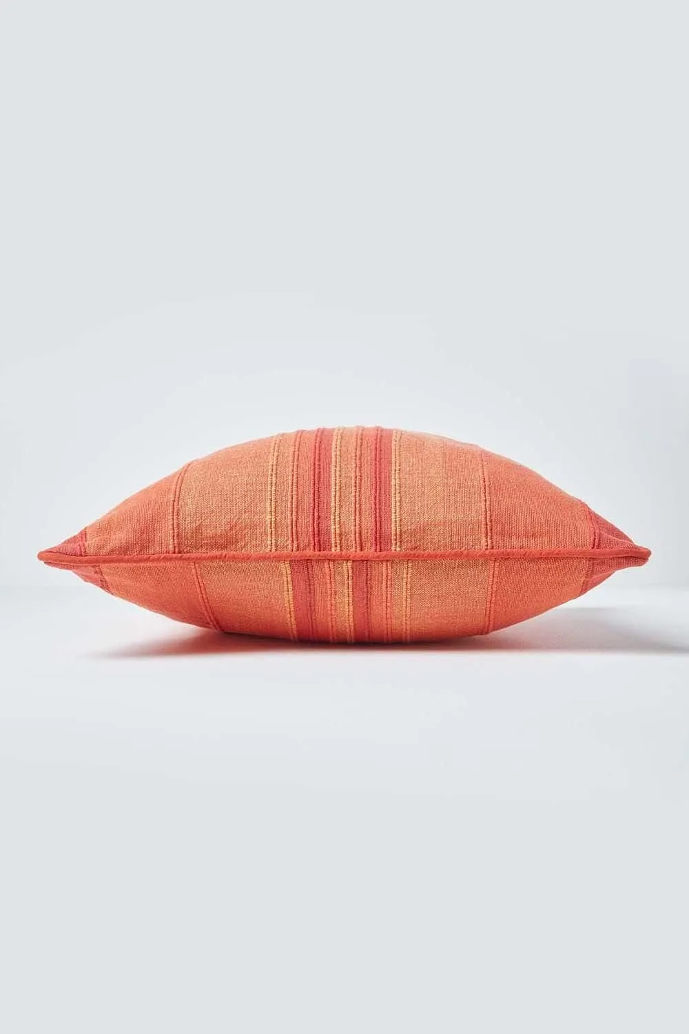 Homescapes Cotton Striped Morocco Cushion Cover in Terracotta 2