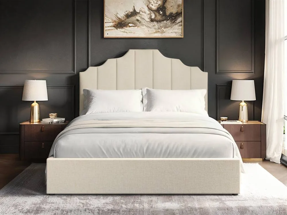 Flair Margot Ottoman Bed Beige Linen 3