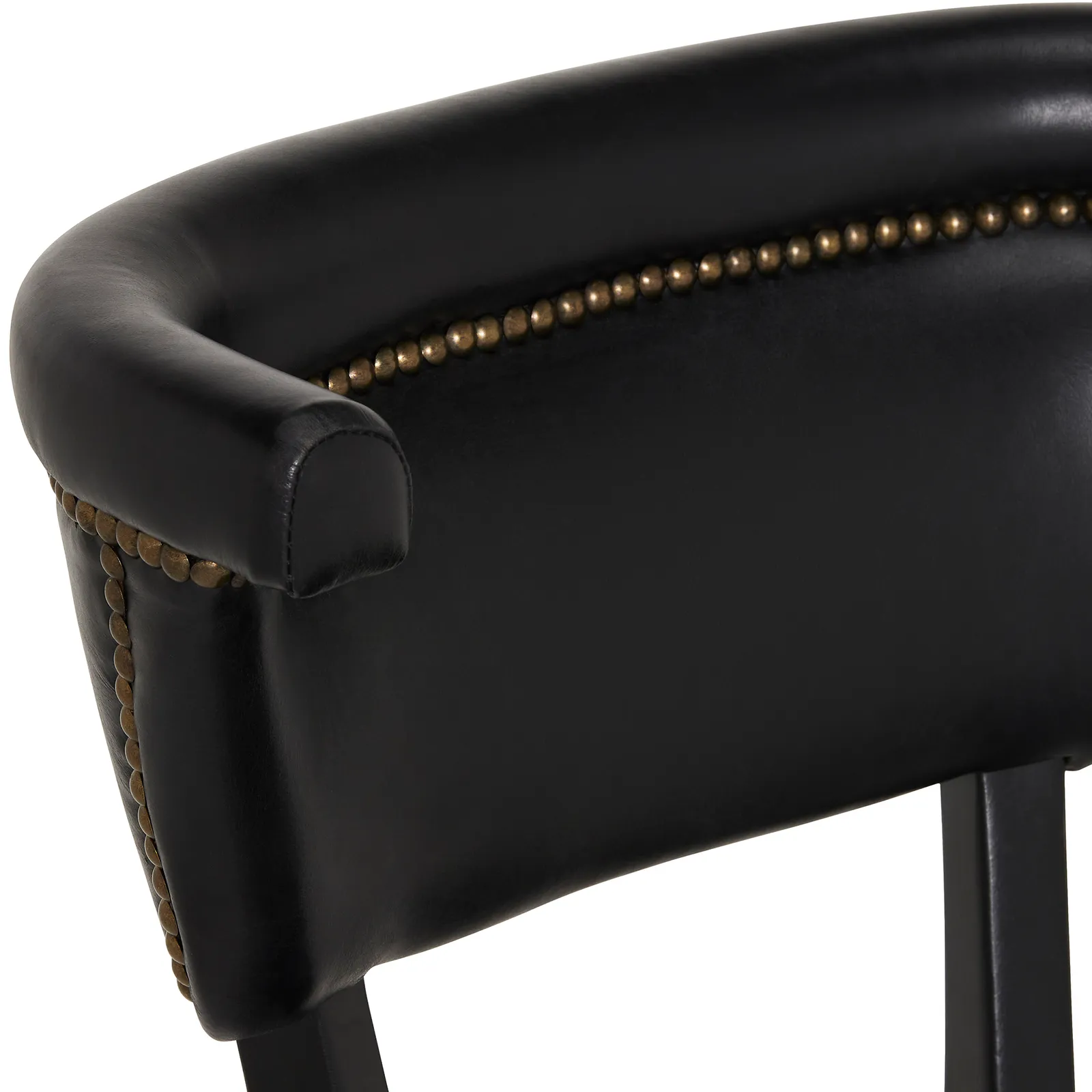 Timothy Oulton Angeles Dining Chair, Black Leather | Barker & Stonehouse 4