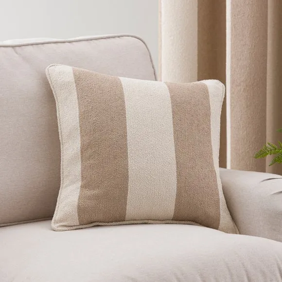 Boucle Stripe Pencil Pleat Curtains 6