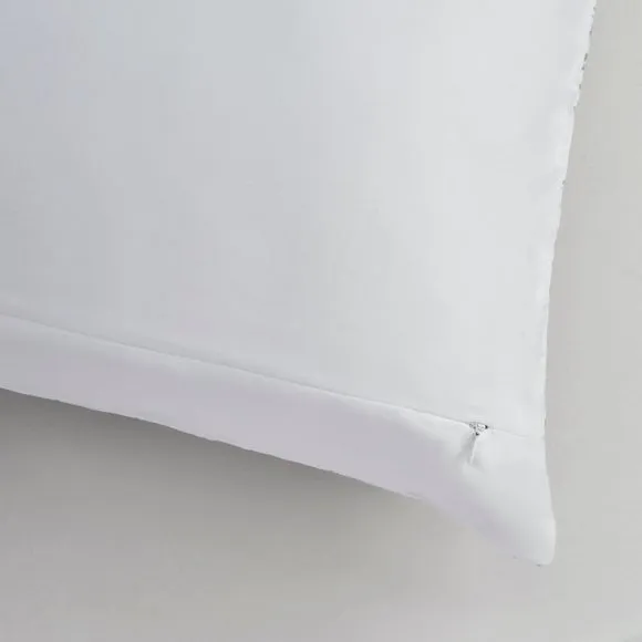 Dorma Elmley Embroidered 100% Cotton Sateen Standard Pillowcase Pair 4