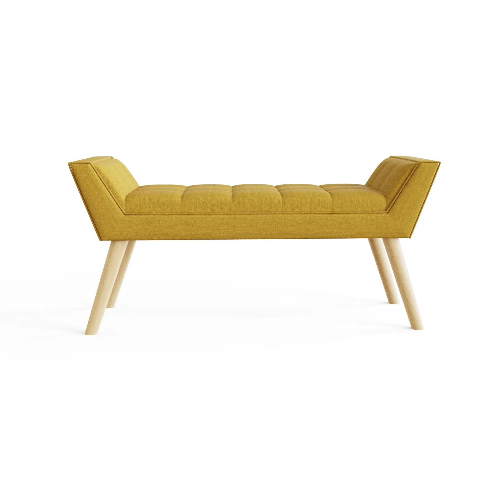 GFW Milan Ottoman Storage Bench in Mustard 4