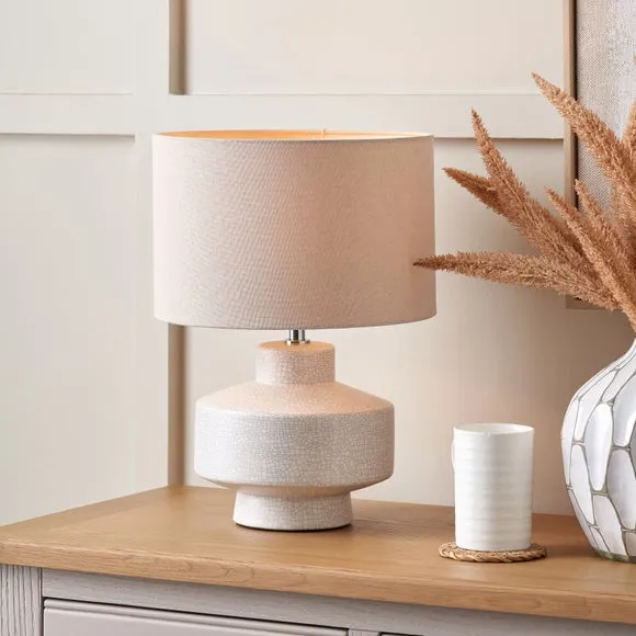 Pacific Lifestyle Elure Crackle Effect Table Lamp