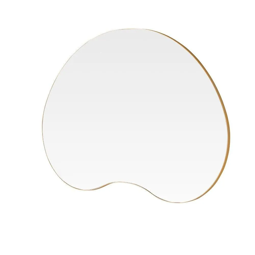 Yearn Mirrors Large Pebble Mirror Gold 111x81cm 6