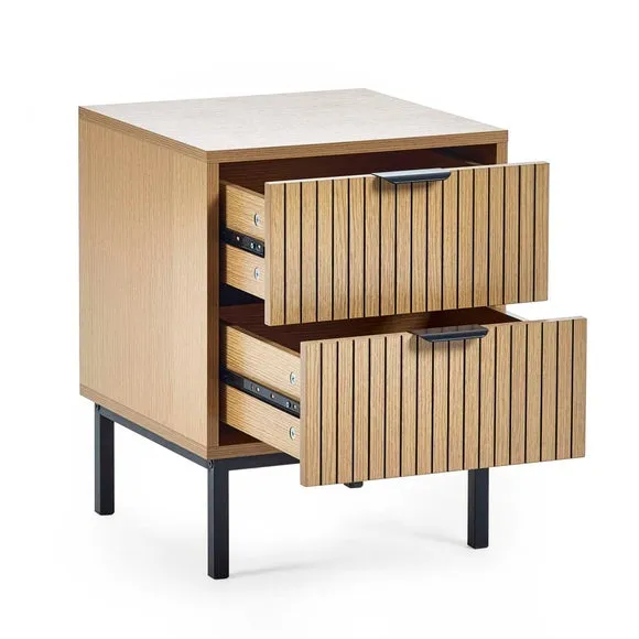 Sia 2 Drawer Bedside Table 3