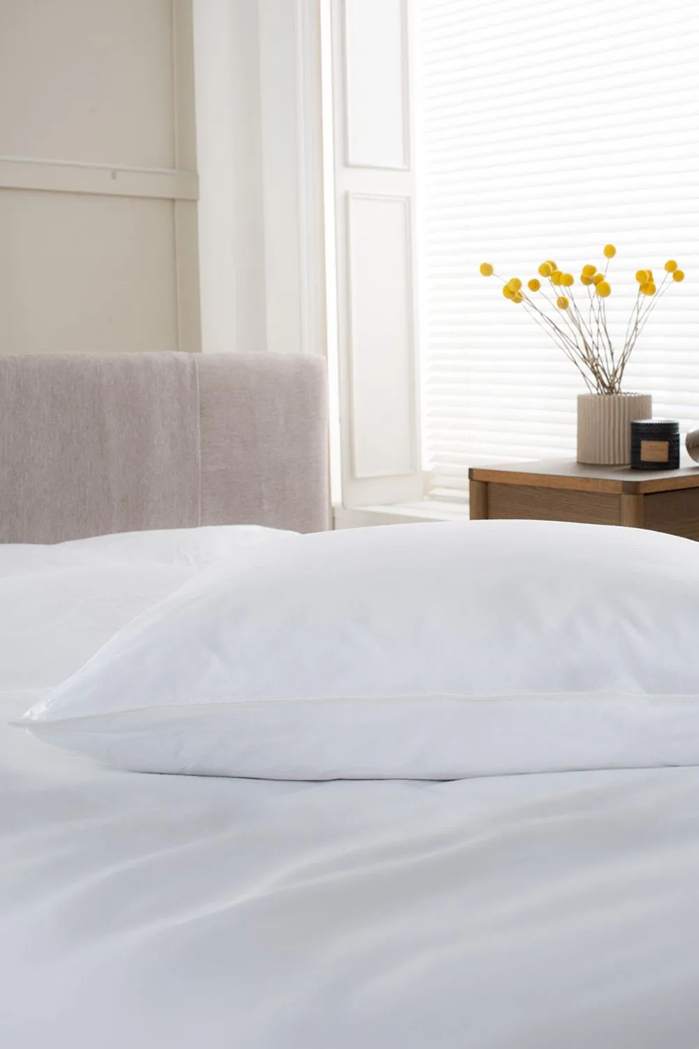 The Lyndon Company Soft as Down Baffle Wall Pillow with Down-Alternative Fill in White 3