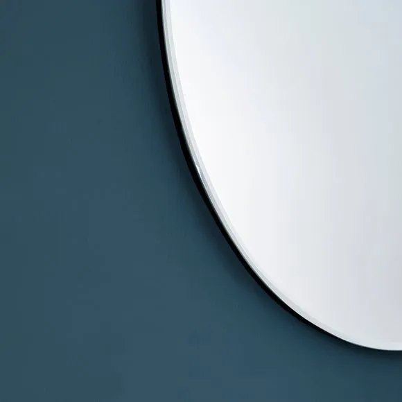 Oval Hanging Chain Wall Mirror 2