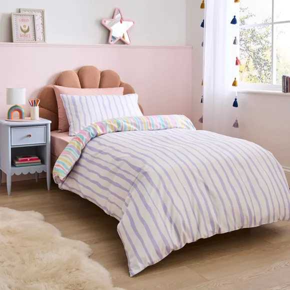 Pastel Stripes Quilt Cover and Pillowcase Set 2