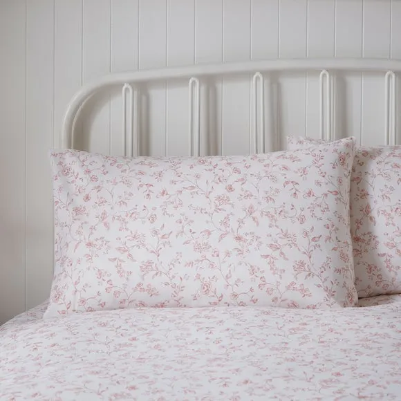 Floral Toile Polycotton Duvet Cover & Pillowcase Set 5