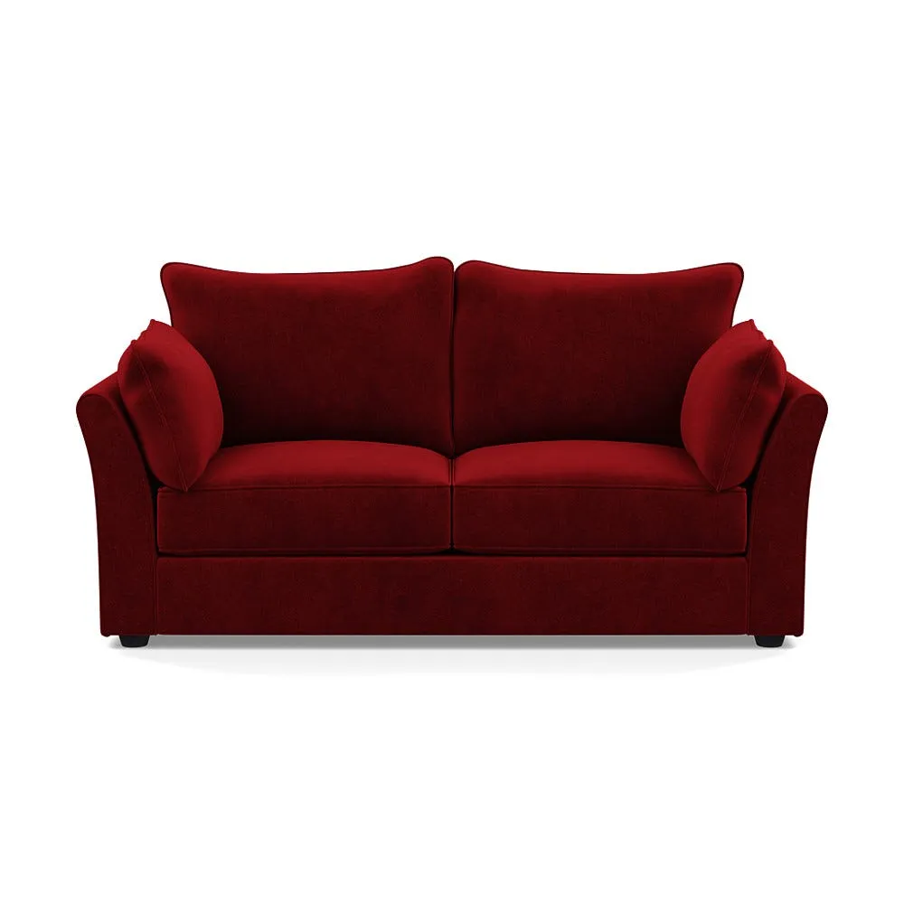 Heal's Tailor 3 Seater Sofa Smart Luxe Velvet Mulberry Black Feet 1
