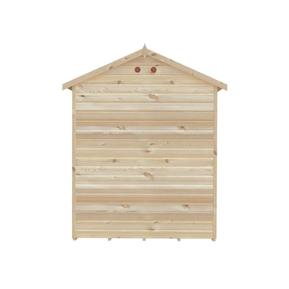 Shires Mayfield 16 x 6 Summerhouse - Wood - L179 x W476 x H240.9 cm in Light Brown 5