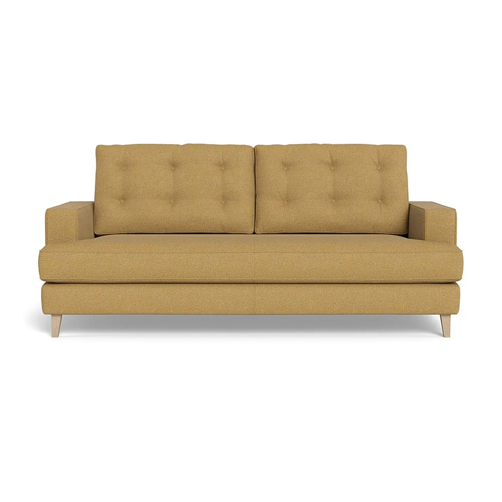 Heal's Mistral 3 Seater Sofa Boucle Tweed Citrine Natural Beech Feet 1