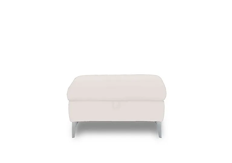 Vino Leather Storage Footstool - Cotton