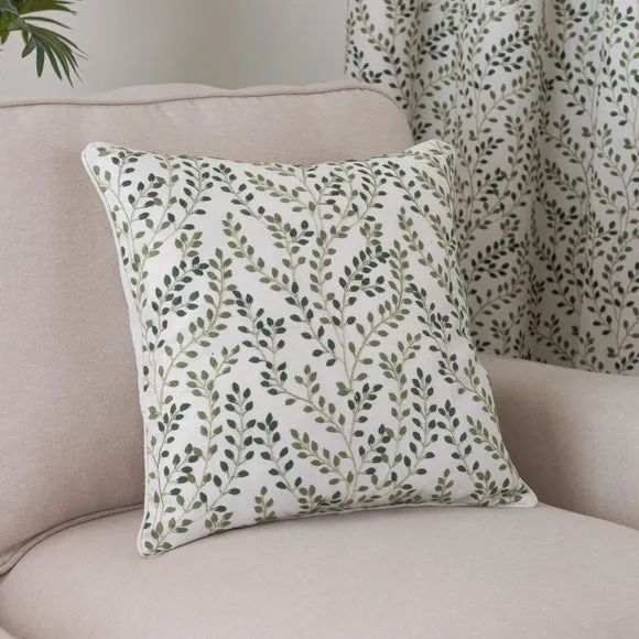 Shimla Embroidered Floral Pencil Pleat Curtains 6