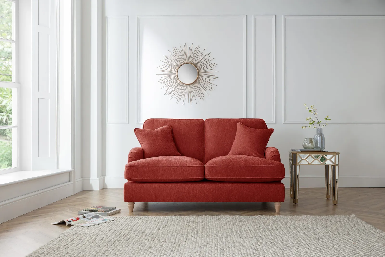 The Great Sofa Company Orla 2 Seater Sofa Manhattan Ice in Terracotta 1