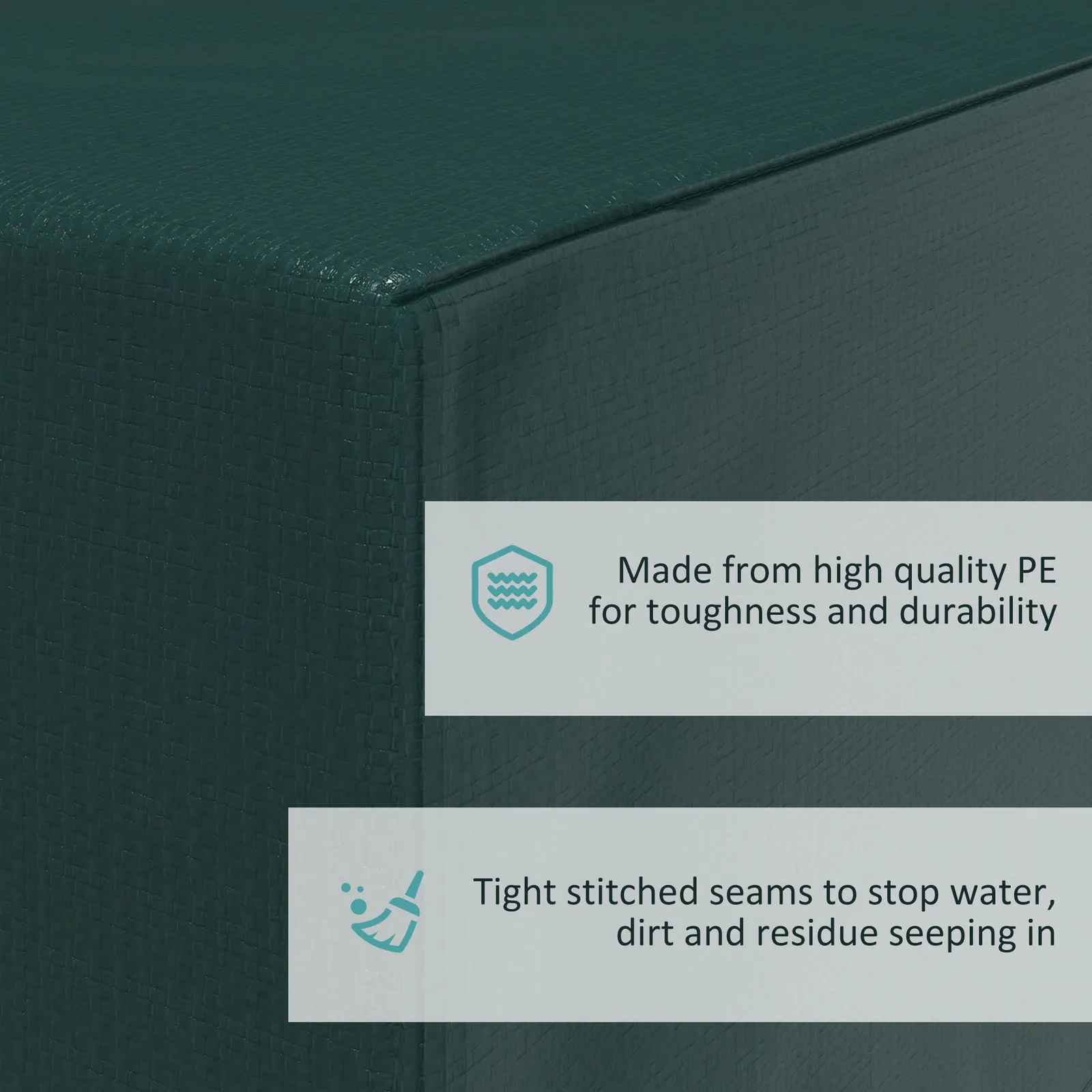 OUTSUNNY 235x190x90cm Large Patio Set Outdoor Garden Furniture Cover in Dark Green 6