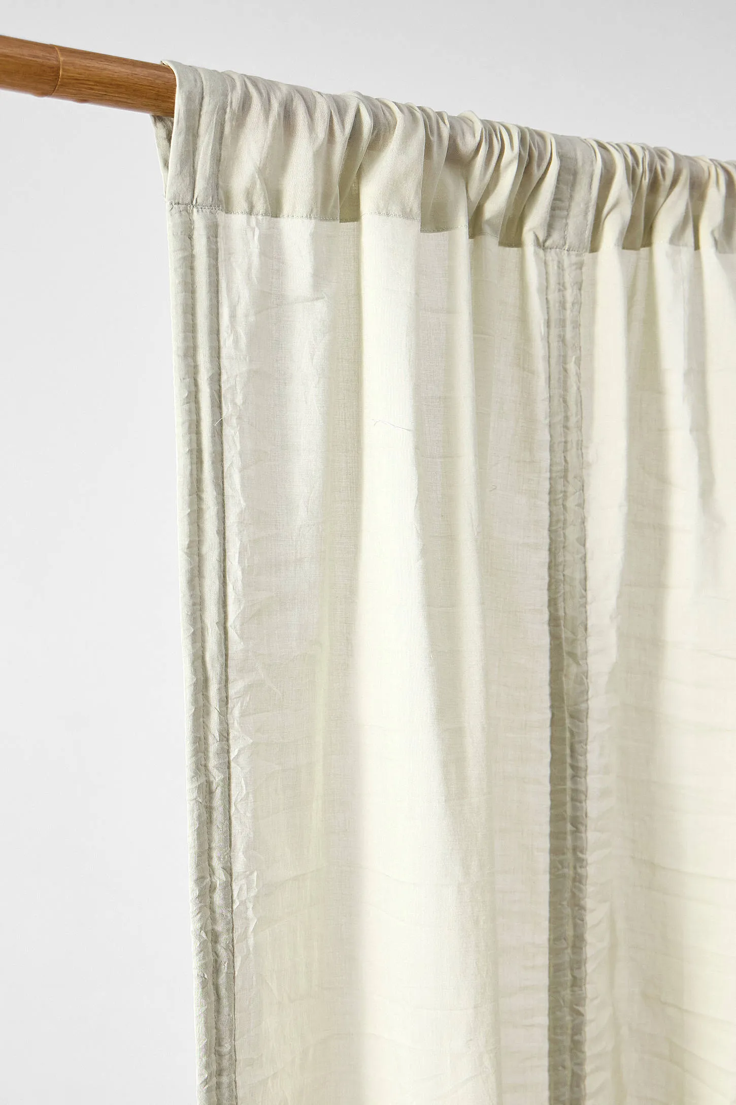 Sage Tied Valance Curtain - Green 4