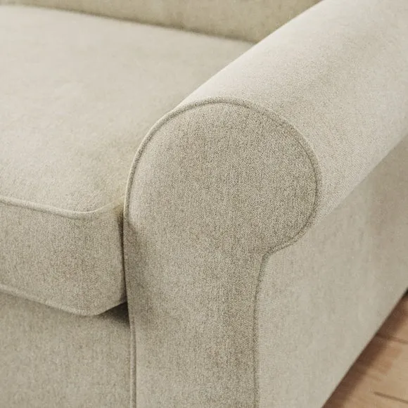 Flori Soft Chenille Corner Chaise Sofa 5