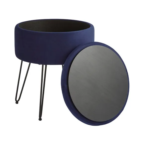 Avery Velvet Storage Footstool 6