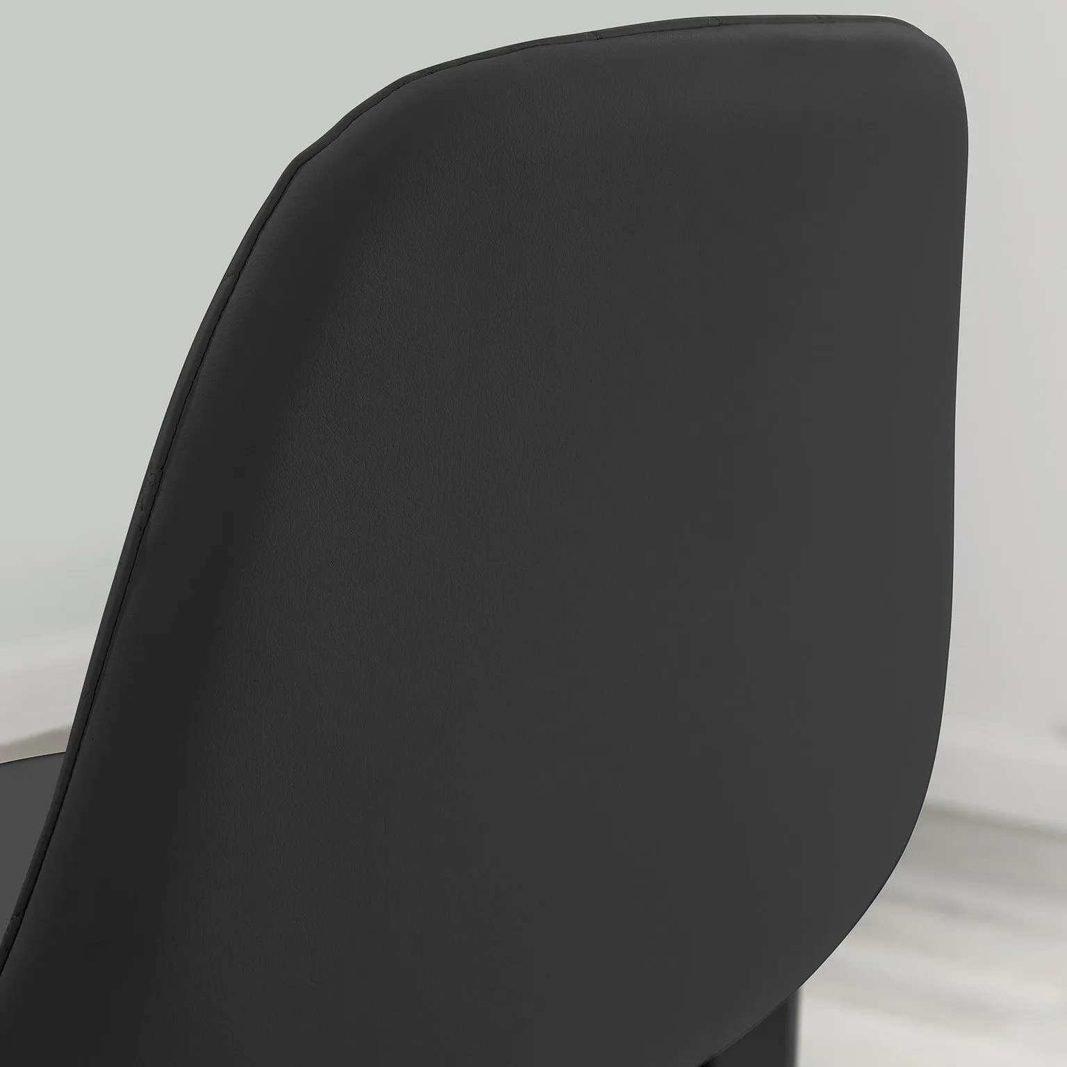 FurnitureboxUK Corona Set of 2 Counter Stools - Faux Leather Counter Stools With Black Legs - Kitchen Island Stool 4