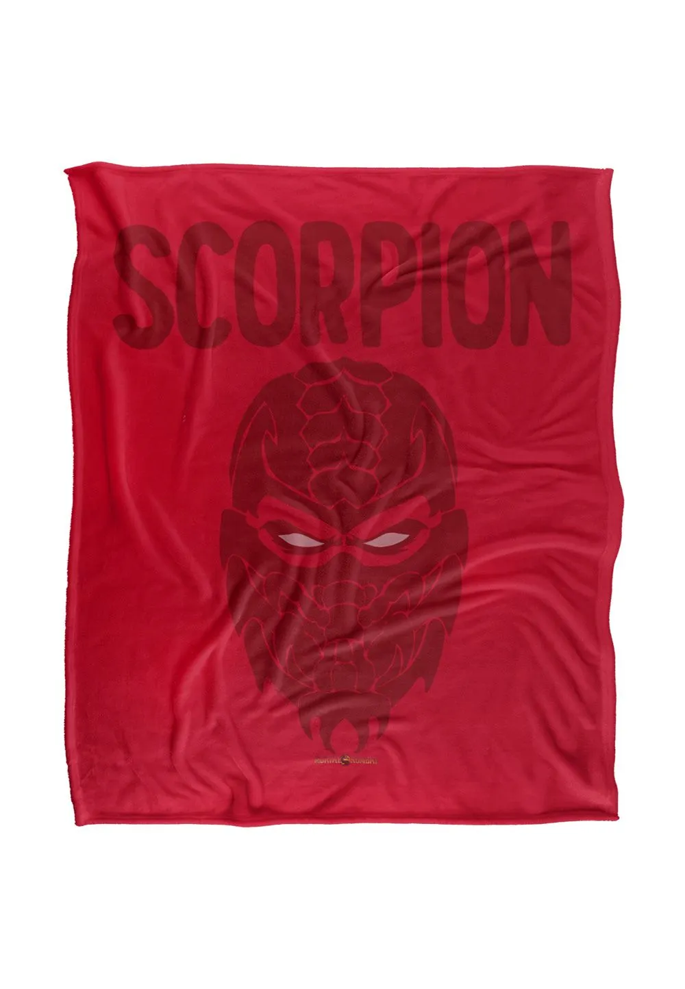Warner Brothers Mortal Kombat 9 Scorpion Icon Silky Touch Super Soft Throw Blanket in White
