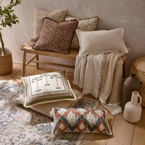 Matalasse Ikat Cotton Rectangle Cushion Cover 5