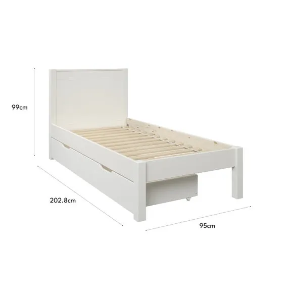 Classic Low End Bed with 2 Underbed Drawers 5