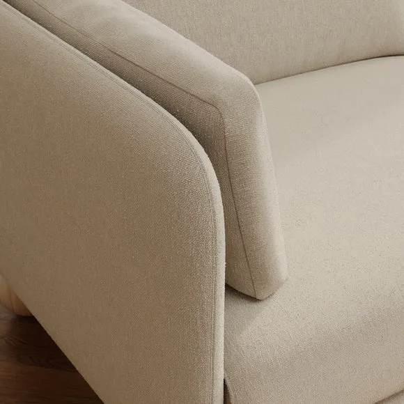 Armitage Chenille Snuggle Chair with Ball Feet 3