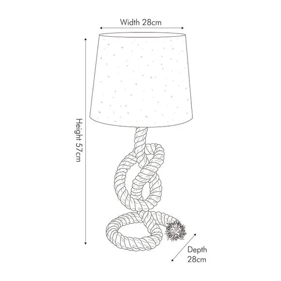 Martindale Rope Knot Table Lamp 5