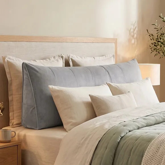 Velvet Headboard Bolster Cushion 1