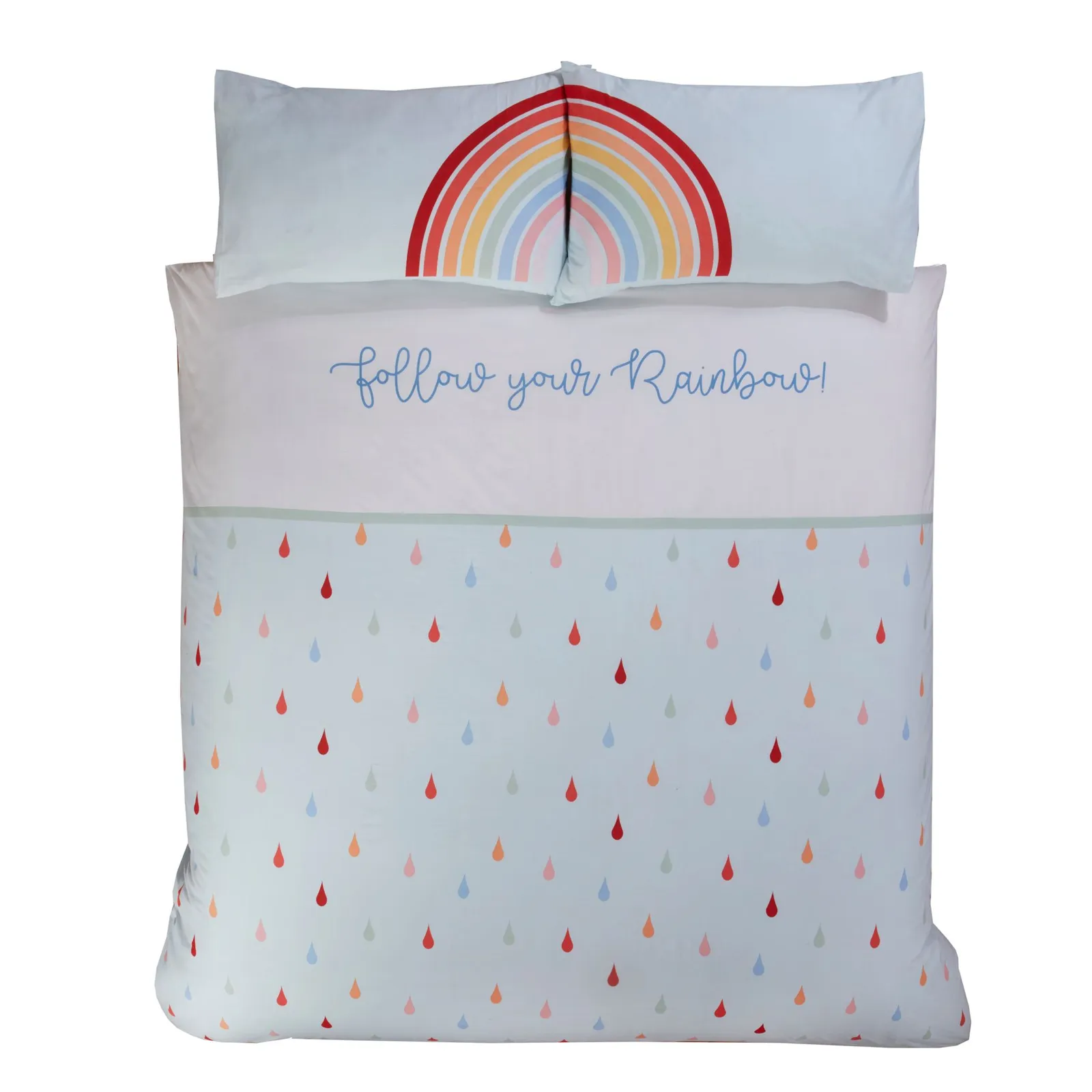 Rapport Home Follow Your Rainbow Polycotton Duvet Cover with Pillowcase 3