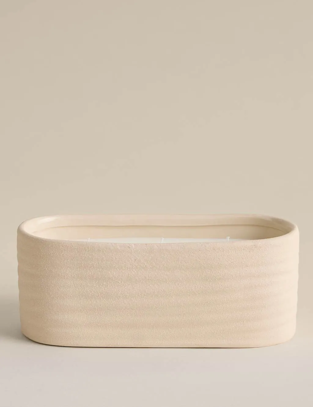 Teraire Ember Ceramic 3 Wick Candle Neutral