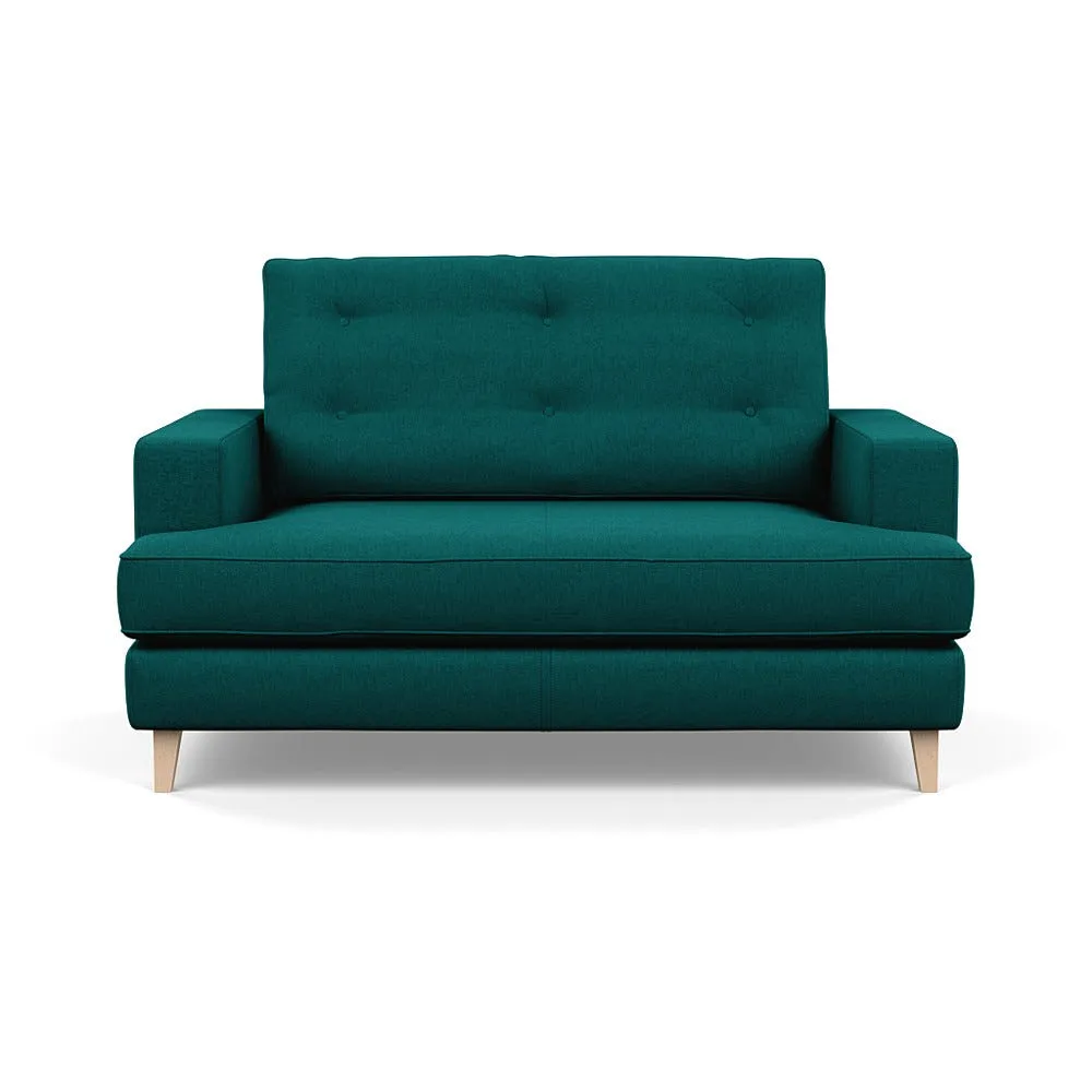 Heal's Mistral Loveseat Brushed Cotton Pine Natural Feet 1