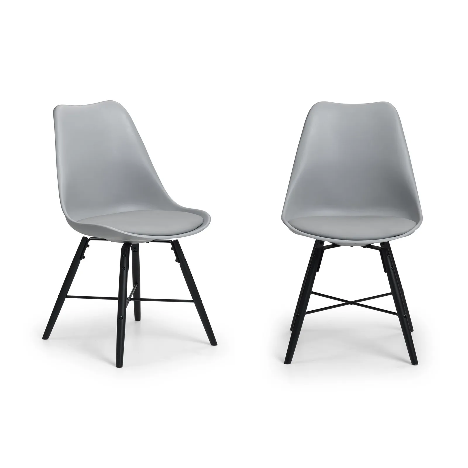 Kari Set of 2 Dining Chairs, Faux Leather