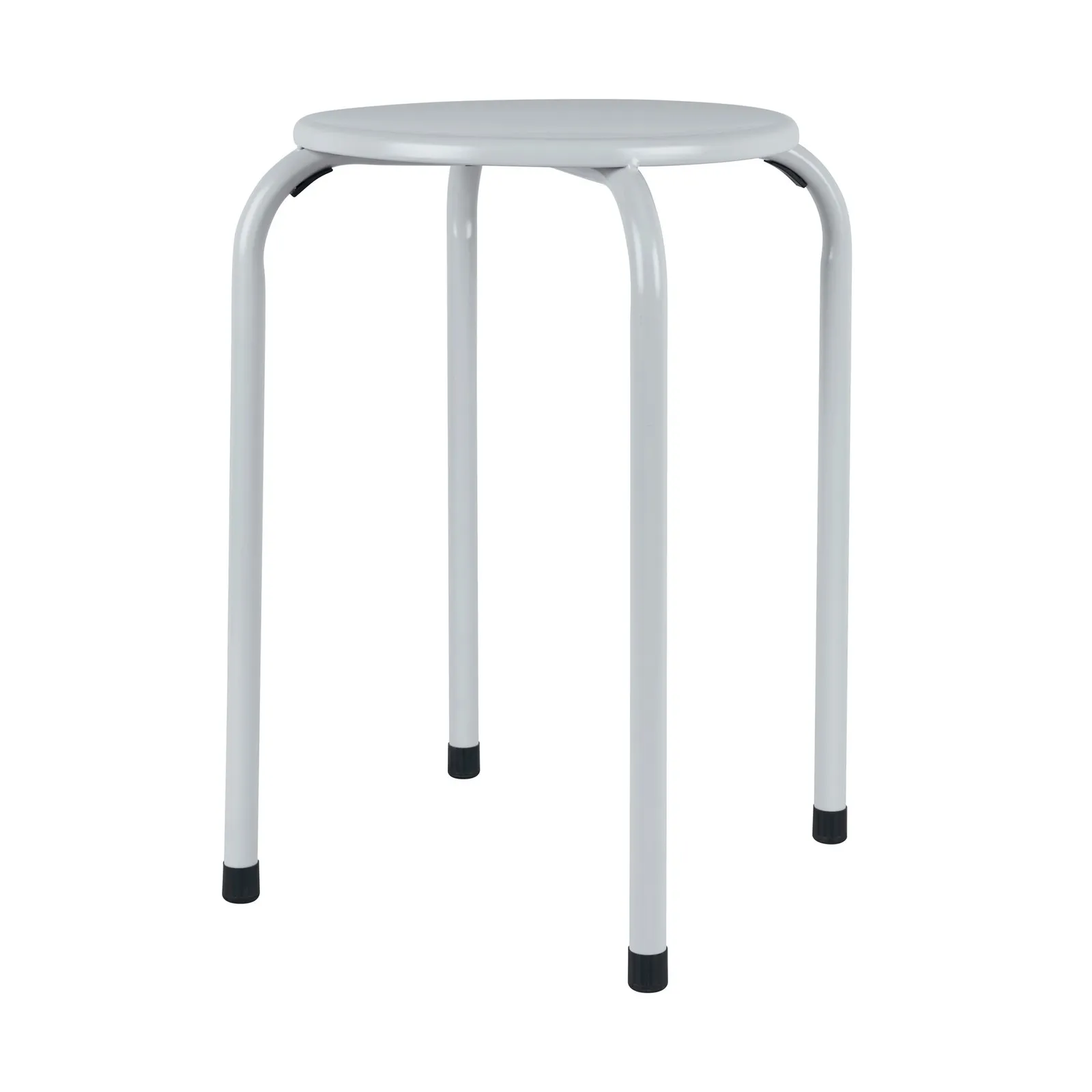 Adra Metal Stacking Stool Grey