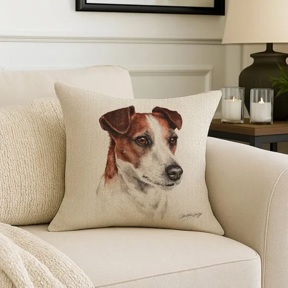 Christine Varley Jack Russell Square Cushion