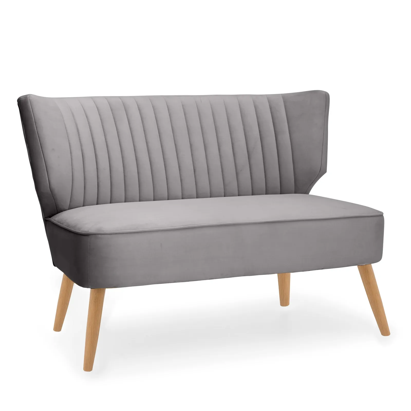 Eva 2 Seater Cocktail Sofa - Light Grey Grey