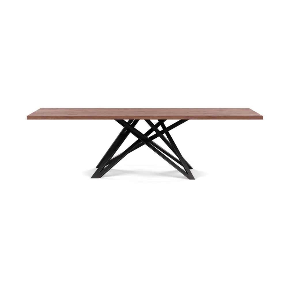 Heal's Vienna Dining Table 260x100cm Oiled Walnut Straight Edge Not Filled 1