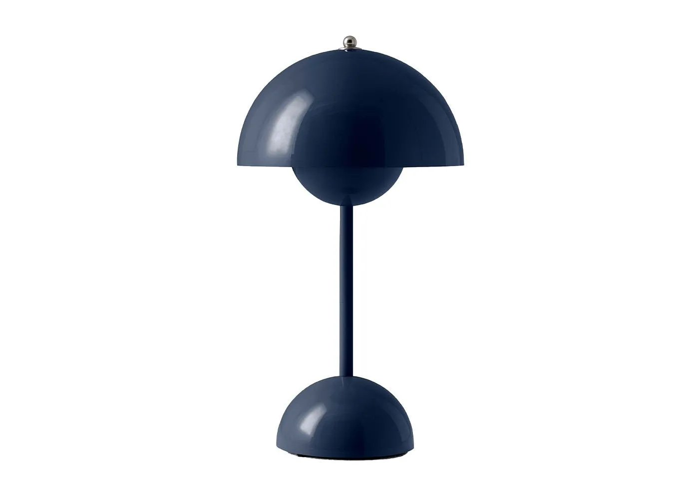 &Tradition Flowerpot LED Portable Table Lamp VP9 Steel Blue 1