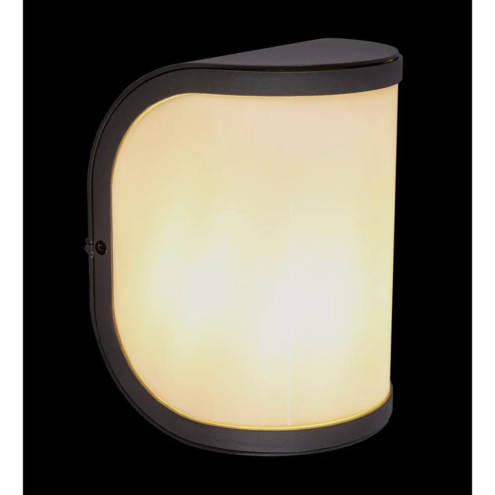 Netlighting Segga Outdoor Flush Wall Lamp Anthracite IP44 1x E27 in Grey 5