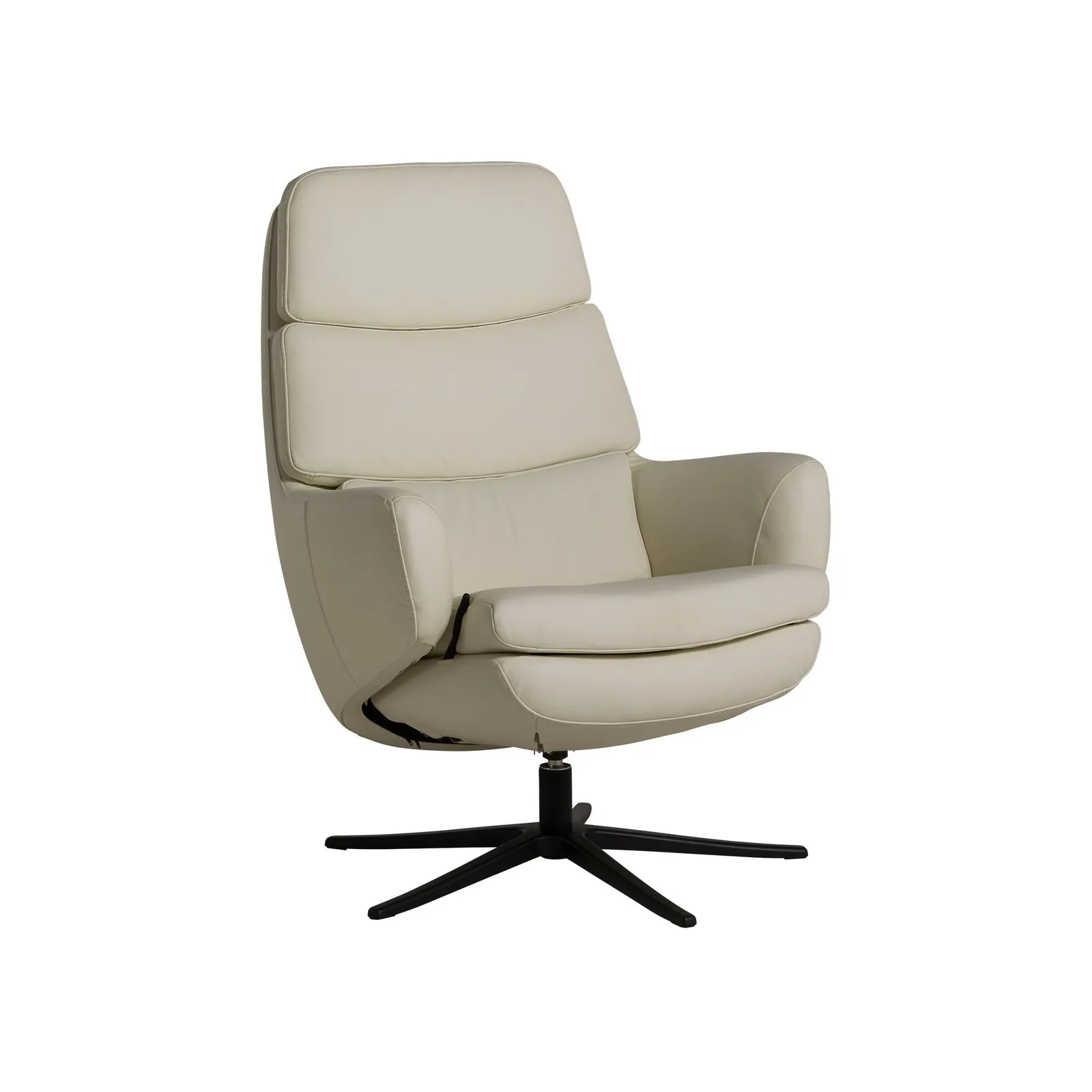 Lyra Sp6100 Recliner Chair & Footstool, White Leather | Barker & Stonehouse 4